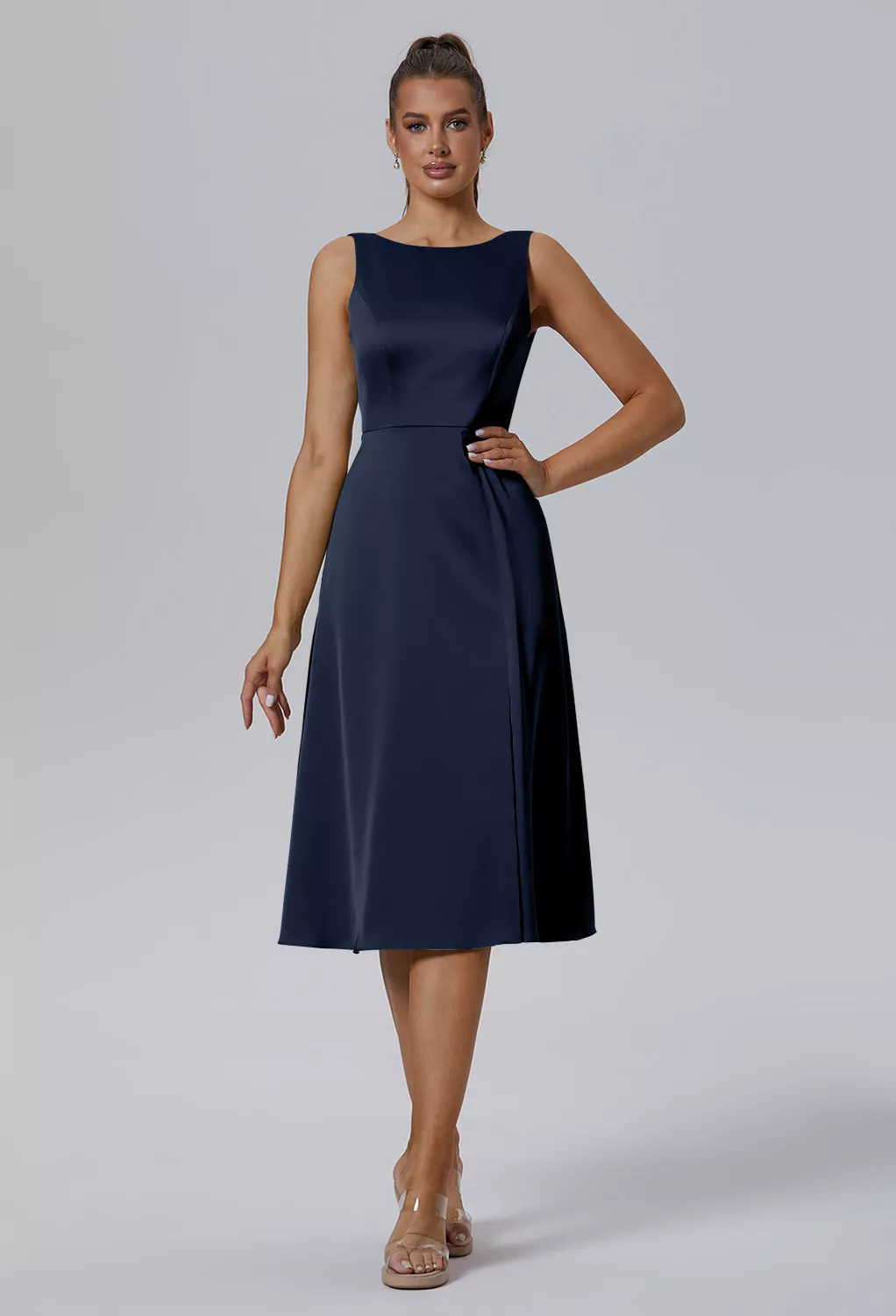 AW Ixajaw Dark Navy  Cocktail Wedding Guest Dresses